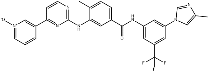 尼洛替尼N氧化物, 1246817-85-5, 结构式