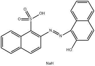 sodium 2-[(2-hydroxynaphthyl)azo]naphthalenesulphonate Structure
