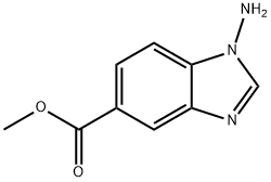 1H-Benzimidazole-5-carboxylicacid,1-amino-,methylester Structure