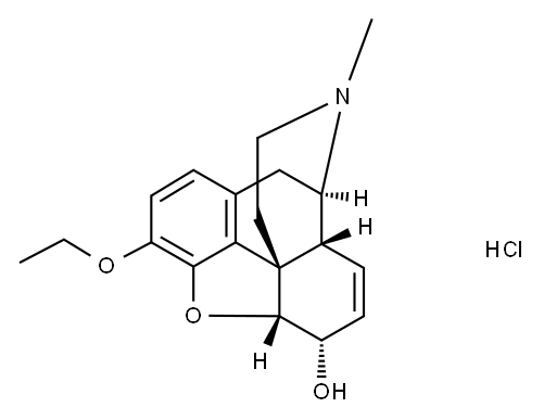 3-O-ethylmorphine hydrochloride Structure