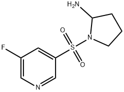 1-(5-fluoropyridin-3-ylsulfonyl)pyrrolidin-2-aMine Structure