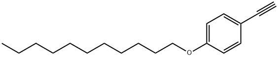 [p-(デシルオキシ)フェニル]エチン 化学構造式