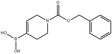苄基 4-(4,4,5,5-四甲基-1,3,2-二氧杂环己硼烷-2-基)-5,6-二氢吡啶-1(2H)-甲酸酯, 1251537-33-3, 结构式