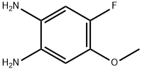 4-フルオロ-5-メトキシベンゼン-1,2-ジアミン 化学構造式