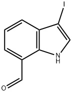 1H-Indole-7-carboxaldehyde, 3-iodo- Structure