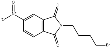2-(4-ブロモブチル)-5-ニトロ-1H-イソインドール-1,3(2H)-ジオン 化学構造式