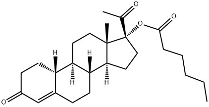 己酸各司孕甾醇, 1253-28-7, 结构式