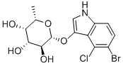 5-溴-4-氯-3-吲哚基-Β-L-吡喃岩藻糖苷 结构式