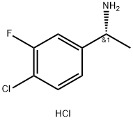 (R)-4-Chloro-3-fluoro-alpha-methylbenzylamine hydrochloride Struktur