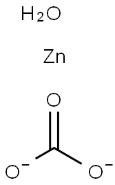 Zinc carbonate hydroxide Struktur