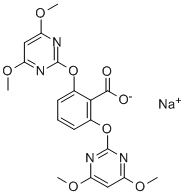 双草醚钠盐, 125401-92-5, 结构式