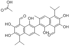 Gossypol-acetic acid Struktur