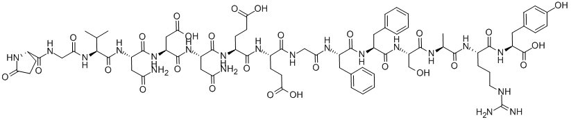 (TYR15)-FIBRINOPEPTIDE B, 125455-56-3, 结构式