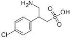 3-氨基-2-(4-氯苯基-丙烷磺酸, 125464-42-8, 结构式