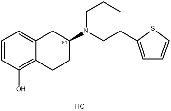 (6S)-6-(propyl-(2-thiophen-2-ylethyl)amino)tetralin-1-ol hydrochloride Structure