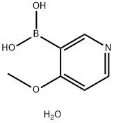 (4-メトキシピリジン-3-イル)ボロン酸水和物 化学構造式