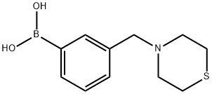 3-(硫代吗啉甲基)苯基硼酸, 1256358-59-4, 结构式