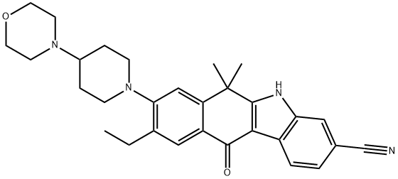 アレクチニブ 化学構造式