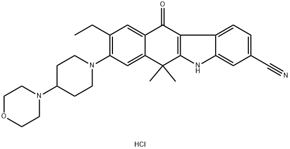 アレクチニブ塩酸塩 化学構造式