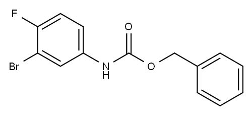 N-CBZ-3-溴-4-氟苯胺 结构式