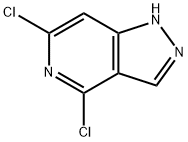 4,6-ジクロロ-1H-ピラゾロ[4,3-C]ピリジン 化学構造式