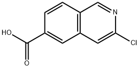 3-氯-6-异喹啉羧酸 结构式