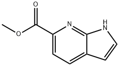 1H-吡咯并[2,3-B]吡啶-6-羧酸甲酯 结构式