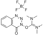 O-(3,4-ジヒドロ-4-オキソ-1,2,3-ベンゾトリアジン-3-イル)-N,N,N',N'-テトラメチルウロニウムテトラフルオロボラート 化学構造式
