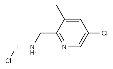 (5-氯-3-甲基吡啶-2-基)甲胺盐酸盐, 1257535-41-3, 结构式