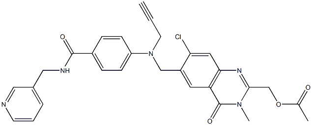 (7-氯-3-甲基-4-氧代-6 - ((丙-2-炔-1-基(4 - ((吡啶-3-基甲基)氨基甲酰 结构式