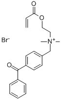 (2-(ACRYLOYLOXY)ETHYL)(4-BENZOYLBENZYL)-DIMETHYLAMMONIUM BROMIDE, 99 Structure