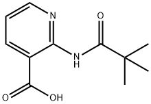 2-(特戊酰氨基)烟酸, 125867-25-6, 结构式