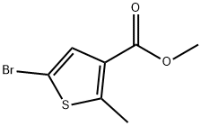 Methyl 5-broMo-2-Methylthiophene-3-carboxylate Struktur