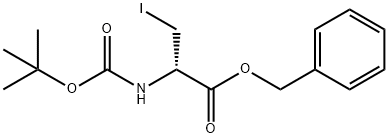 BOC-3-IODO-D-ALANINE BENZYL ESTER Struktur