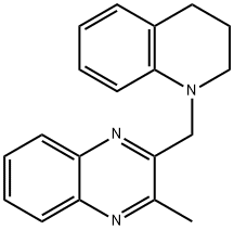 QUINOXALINE, 2-[(3,4-DIHYDRO-1(2H)-QUINOLINYL)METHYL]-3-METHYL- Struktur
