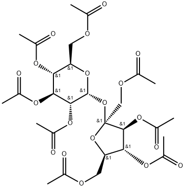 Sucrose octaacetate Struktur