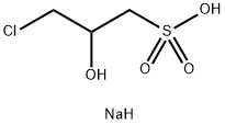 3-氯-2-羟基丙基磺酸钠 结构式