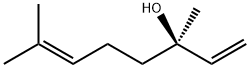 (R)-3,7-ジメチル-1,6-オクタジエン-3-オール 化学構造式