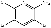 3,5-二溴-6-氯吡啶-2-胺, 1261269-84-4, 结构式