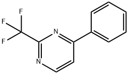4 -苯基- 2 -(三氟甲基)嘧啶 结构式