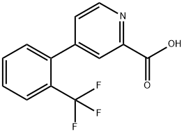 4-[(2-Trifluoromethyl)phenyl]-pyridine-2-carboxylic acid Structure