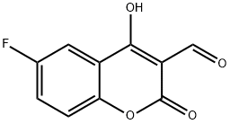 6-FLUORO-4-HYDROXY-2-OXO-2H-CHROMENE-3-CARBALDEHYDE Structure