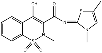 [N(Z)]-N-(3,5-DiMethyl-2(3H)-thiazolylidene)-4-hydroxy-2-Methyl-2H-1,2-benzothiazine-3-carboxaMide 1,1-Dioxide|美洛昔康EP杂质C