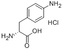 4-アミノ-D-フェニルアラニン塩酸塩 化学構造式