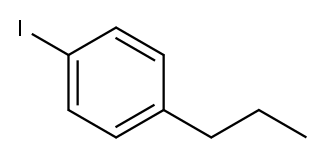 1-碘-4-正-丙基苯, 结构式
