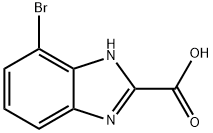 1H-BenziMidazole-2-carboxylic acid, 7-broMo- Structure