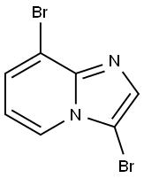 IMidazo[1,2-a]pyridine, 3,8-dibroMo- Structure