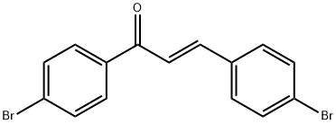 (E)-4,4'-ジブロモカルコン 化学構造式