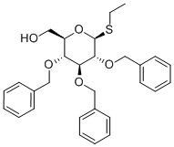 乙基 2,3,4-O-三苄基-BETA-D-硫代吡喃葡萄糖苷 结构式