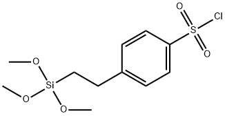 2-(4-氯磺酰苯基)乙基三甲氧基硅烷 结构式